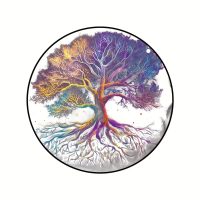 Závěsná kulatá vitráž - Strom života - Naděje
