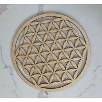 Dřevěný ornament 15 cm - Mandala - Květ života